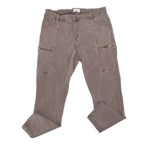 Pistola Skinny Cargo Zipper Stretch Jeans Purple size 16W